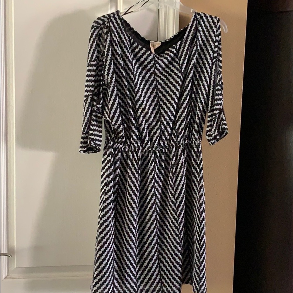 Black and white dress